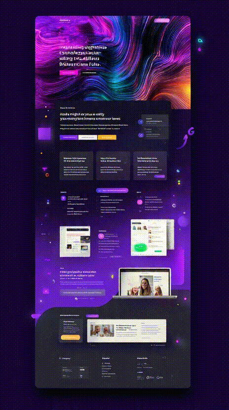 High converting landing page illustration